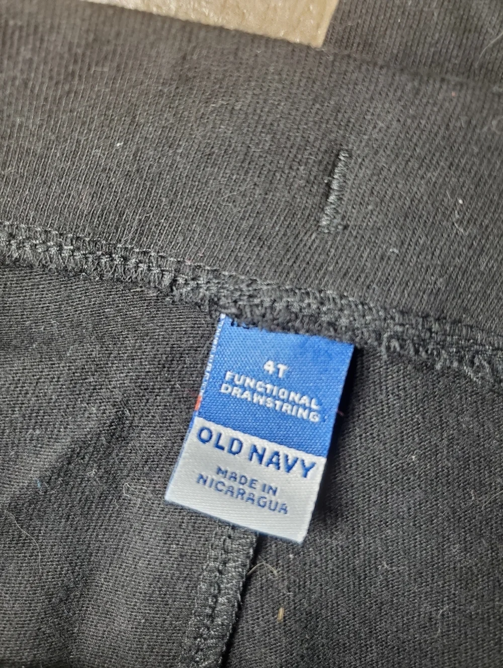 Old Navy Black Lightweight Joggers Size 4T Boy Functional Drawstring NWOT
